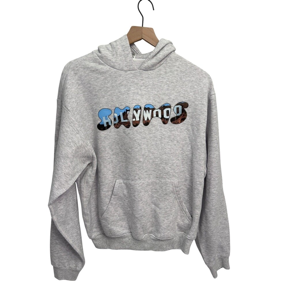 Skims Cotton Fleece Hollywood Hoodie light Heather Grey M